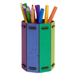 Achteck Stifteköcher Regenbogen