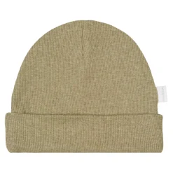 Baby-Beanie "Ripp" olivgrün melange 0M-3M