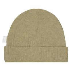 Baby-Beanie "Ripp" olivgrün melange 0M-3M