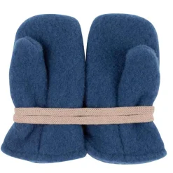 Baby-Fäustlinge Wollfleece dark-denim 1