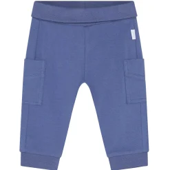 Babyhose mit Umschlagbund blau 50