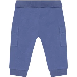 Babyhose mit Umschlagbund blau 50