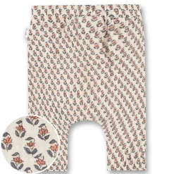 Babyhose Musselin Allover-Print creme 56