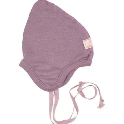 Babymütze Wolle Seide "Zoe" alt-rosé 40