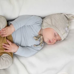 Babymütze Wolle Seide 