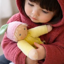 Babypuppe Blütenbaby gelb
