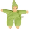 Babypuppe Schmuse grün