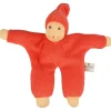 Babypuppe Schmuse rot-orange