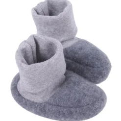 Babyschühchen Wollfleece anthrazit Gr. 2