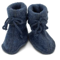 Babyschühchen Wollfleece blau Gr. 1