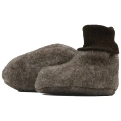 Babyschuhe Fleece braun 50/56