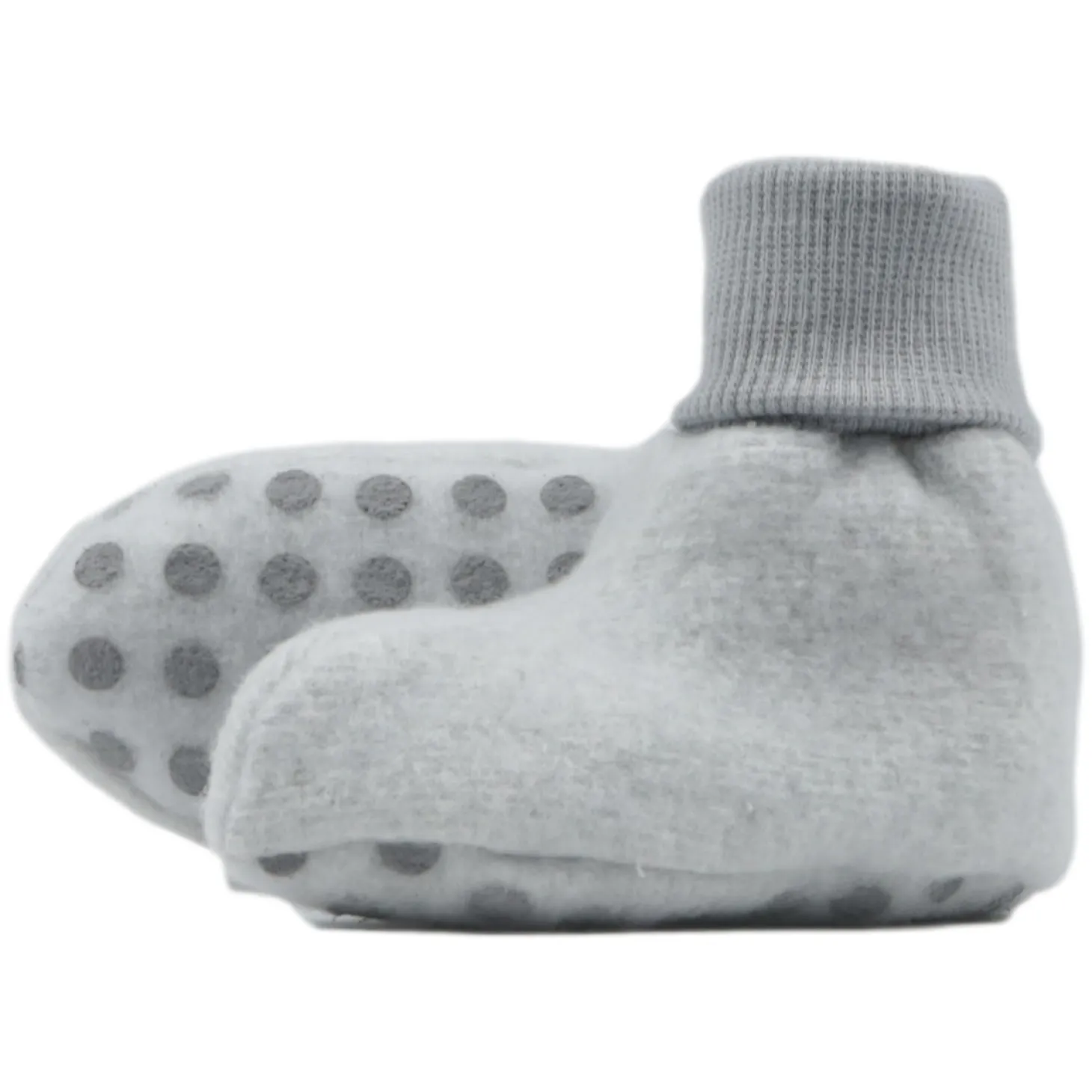 Babyschuhe Fleece grau 50/56