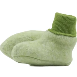 Babyschuhe Fleece grün 50/56