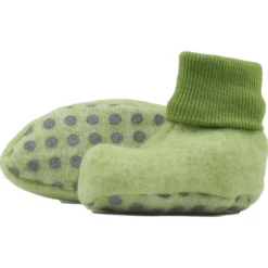 Babyschuhe Fleece grün 50/56
