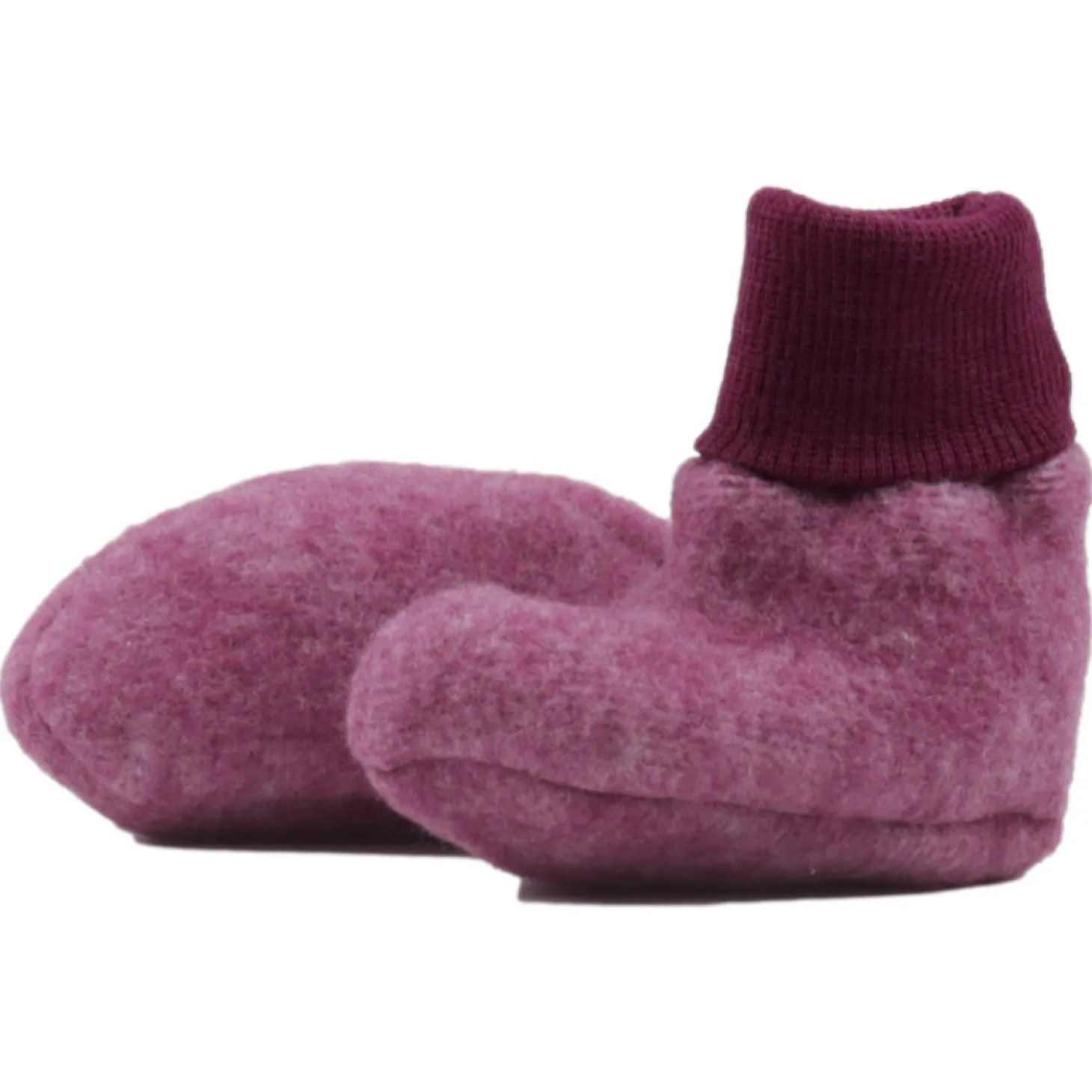 Babyschuhe Fleece weinrot 50/56