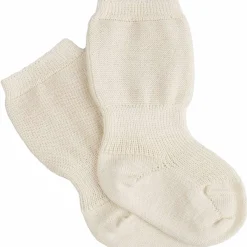 Baby Speckbein Wollsocken natur 56/62