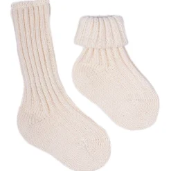 Baby Stricksocken natur 80/86