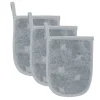 Badehandschuh 3er-Pack jasmin blue