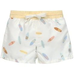 Badeshorts "Surfbrett" weiß 116