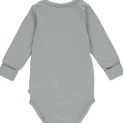 Basic Langarmbody weißgrün 62