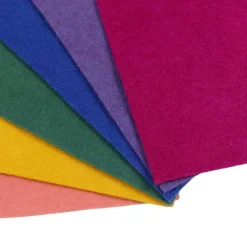Bastelfilz in kräftigen Farben | 6 Platten