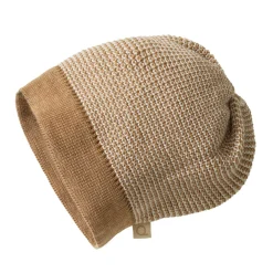 Beanie Merinowolle karamell-natur Gr. 2