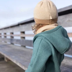 Beanie Merinowolle karamell-natur Gr. 2