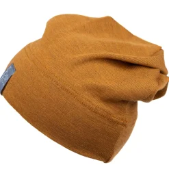 Beanie Wolle-Seide "Rap" caramel 50