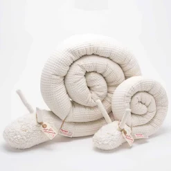 Bettwurm Waffelpique beige