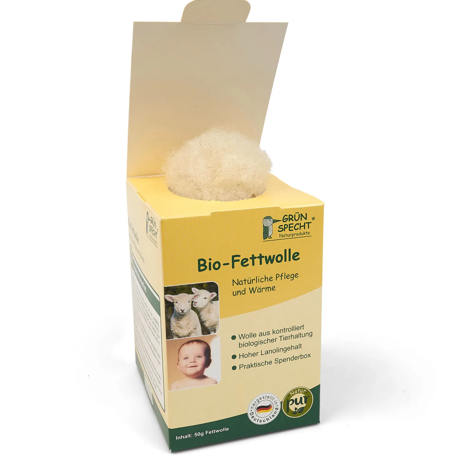 Bio Fettwolle, 50 g