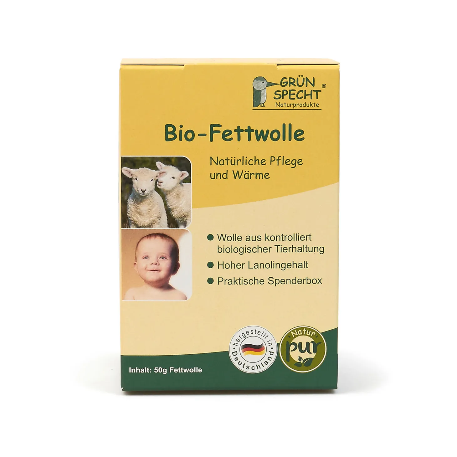 Bio Fettwolle, 50 g