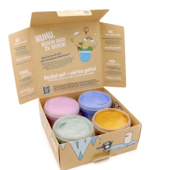 Bio Fingerfarben Kristall 4er Set "Mika"