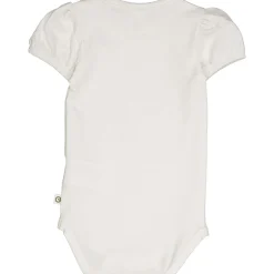 Bio Kurzarmbody mit Puffärmeln cream 68
