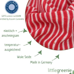 Body langarm Wolle Seide rot natur 50/56