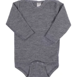 Body Wolle Seide grau 68