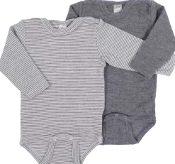Body Wolle Seide grau 68