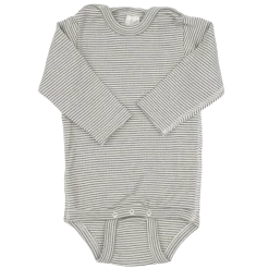 Body Wolle Seide Ringel khaki 62