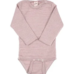 Body Wolle Seide Ringel mauve 56