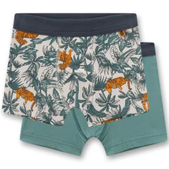 Boxershorts 2er-Pack "Tiger" eukalyptus 116