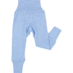 Bundhose Baumwolle Wolle Seide hellblau 50/56