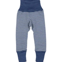 Bundhose Wolle Seide blau natur 50/56
