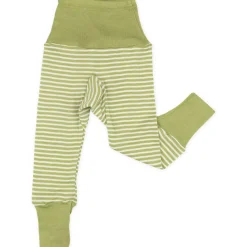 Bundhose Wolle Seide grün natur 50/56