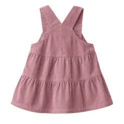 Cord-Kleid mit Trägern dunkelmalve 104
