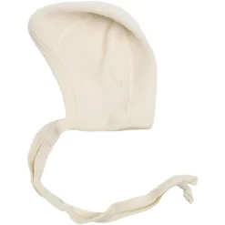 Erstlingsmütze Wollfrottee natur 50