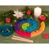 Farbspiel und Adventsspirale
