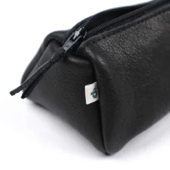 Federmäppchen Leder schwarz