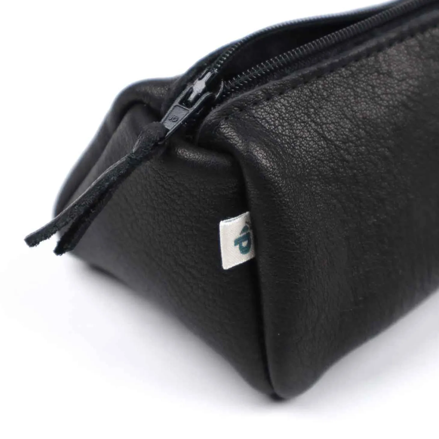 Federmäppchen Leder schwarz