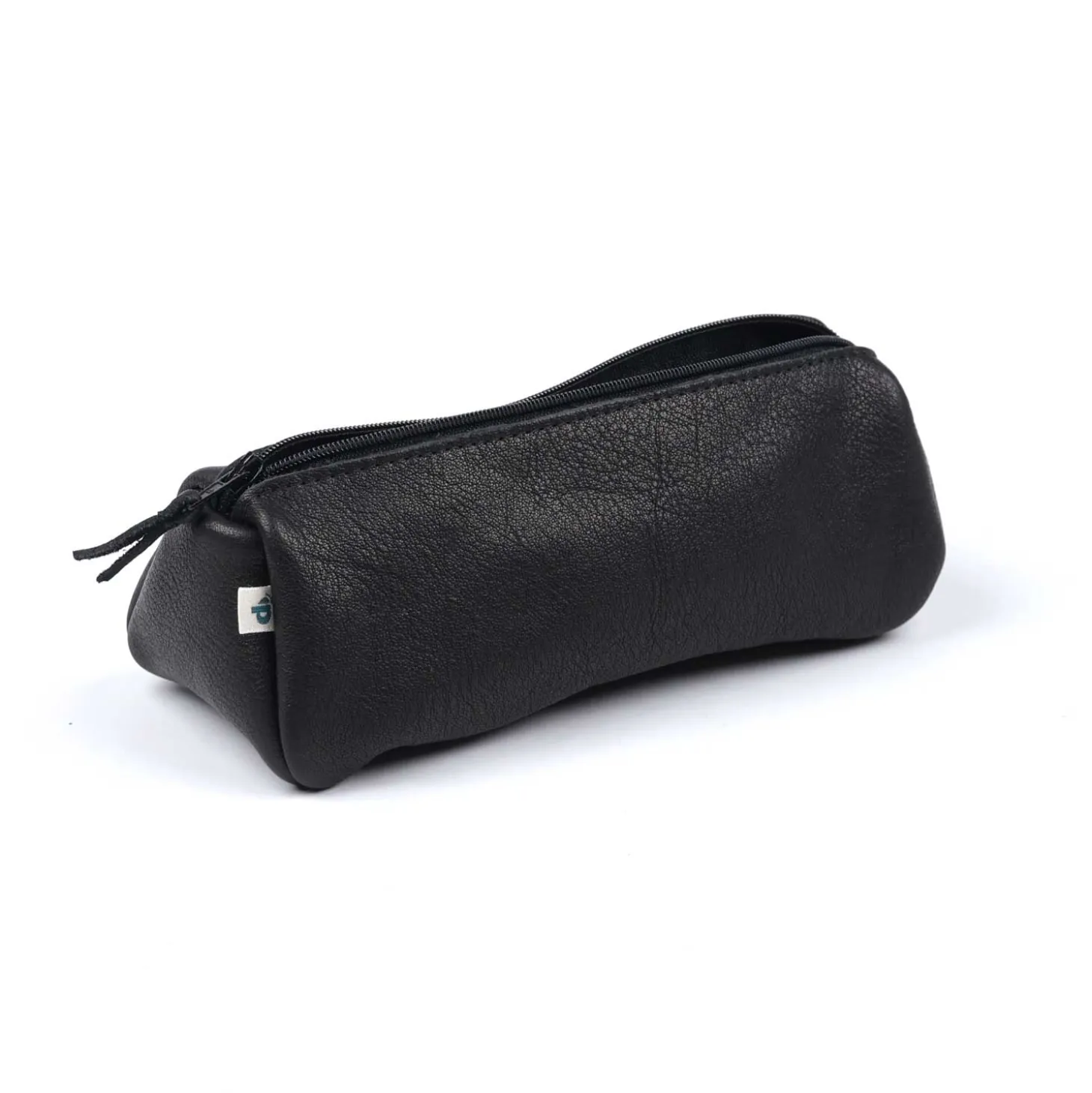 Federmäppchen Leder schwarz