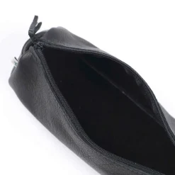 Federmäppchen Leder schwarz