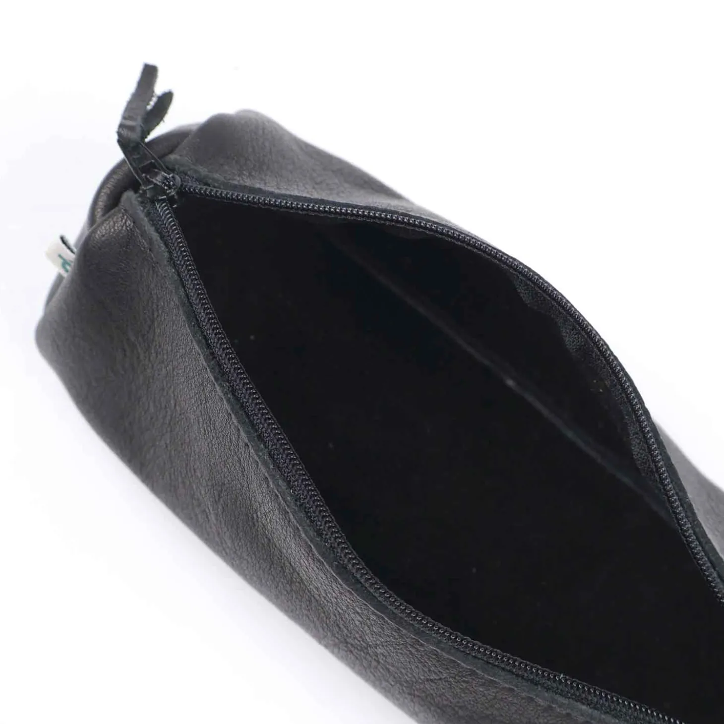Federmäppchen Leder schwarz